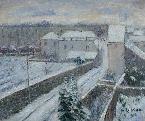 View of Triel under the Snow